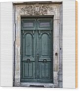 Agen Teal Green Door #door #doors Wood Print