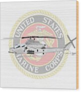 Ah-1z Viper Usmc Wood Print