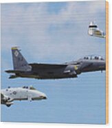 Air Force Legacy Flight Wood Print