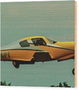 Airventure Yellow Racer Wood Print