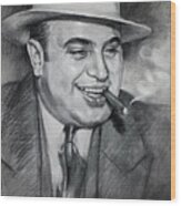 Al Capone Wood Print