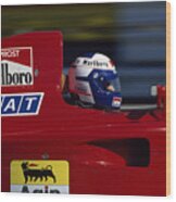 Alain Prost. 1990 French Grand Prix Wood Print