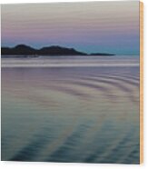 Alaskan Sunset At Sea Wood Print