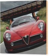 Alfa Romeo 8c Competizione Wood Print