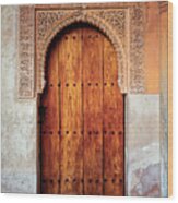 Alhambra Door Wood Print