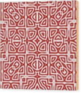 Alhambra Red Wood Print