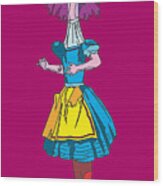Alice In Wonderland - Alices Adventures In Wonderland - Ask Alice Wood Print