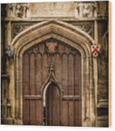 Oxford, England - All Souls Gate Wood Print