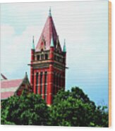 Allegany County Maryland Courthouse Spire Wood Print