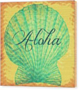 Aloha Shell Wood Print