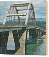 Alsea Bay Bridge Wood Print