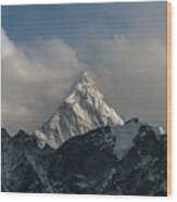 Ama Dablam From Kalla Patthar Wood Print