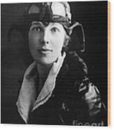 Amelia Earhart, American Aviatrix Wood Print