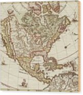 America Borealis 1699 Wood Print