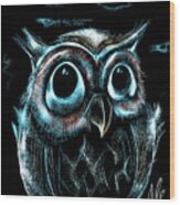 An Owl Friend Wood Print