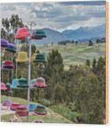 Andes Hat Rack Wood Print