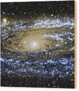 Andromeda Galaxy Enhanced Wood Print