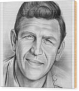 Andy Griffith Wood Print
