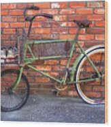 Antique Bike Wood Print