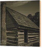 Antique Cabin - The Hermitage Wood Print