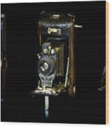 Antique Cameras Wood Print