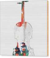 Antique Violin 1732.53 Wood Print