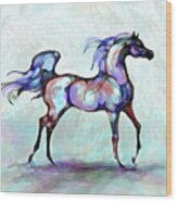 Arabian Horse Overlook Wood Print