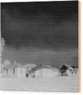 Arapahoe Farm Infrared Wood Print