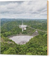 Arecibo Observatory Wood Print