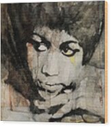 Aretha Franklin - Don't Play That Song For Me Wood Print