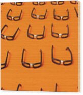 Army Of Nerd Glasses Wood Print