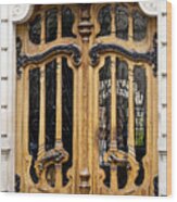 Art Nouveau Paris Door Wood Print