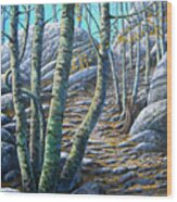 Aspen Trail Wood Print