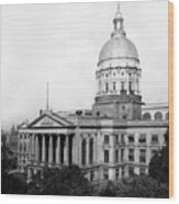 Atlanta Georgia - State Capitol Building - C 1929 Wood Print
