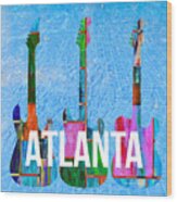 Atlanta Music Scene Wood Print