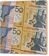 Aussie Dollars 08 Wood Print