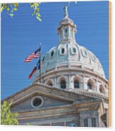 Austin Texas State Capitol Building Wood Print