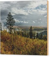 Autumn In The Kootenai River Valley Wood Print