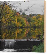 Autumn Wappingers Creek Wood Print