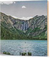 Avalanche Lake Glacier National Park Wood Print