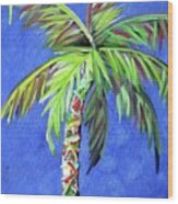 Azul Palm Wood Print