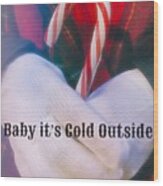 Baby It's Cold Outside Wood Print