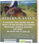 Backcountry Horsemen Join Us Poster Wood Print