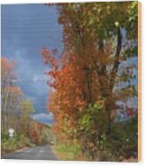 Backroad Country In Pennsylvania Wood Print