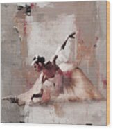 Ballerina Dance On The Floor 02 Wood Print