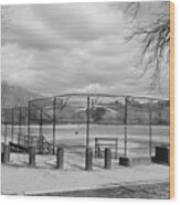 Ballfields Wood Print