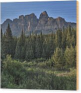 Banff Mountains Wood Print