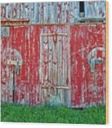 Barn Doors Wood Print