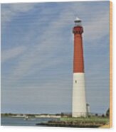 Barnegat Lighthouse - Jersey Shore Wood Print