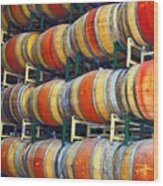 Barrels Of Brew Wood Print